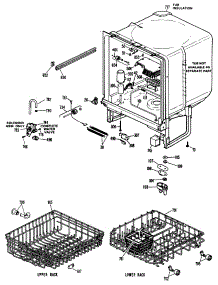 02 - Section2 parts for Ge Dishwasher HDA487K-02 from AppliancePartsPros.com