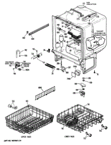 02 - Section2 parts for Ge Dishwasher HDA750S-55BA from AppliancePartsPros.com