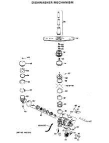 02 - Dishwasher Mechanism parts for Ge Dishwasher HDA780-03FK from AppliancePartsPros.com