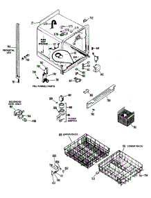 02 - Section2 parts for Ge Dishwasher HDA787K-02 from AppliancePartsPros.com