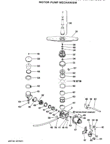 03 - Motor-Pump Mechanism parts for Ge Dishwasher HDA795-06 from AppliancePartsPros.com