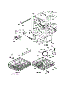 02 - Body Parts parts for Ge Dishwasher HDA930Y-72WW from AppliancePartsPros.com