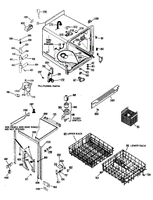 02 - Section2 parts for Ge Dishwasher HDB727-02 from AppliancePartsPros.com