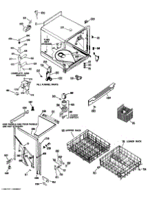 02 - Section2 parts for Ge Dishwasher HDB727K-01 from AppliancePartsPros.com