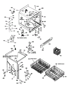 02 - Section2 parts for Ge Dishwasher HDB827-01 from AppliancePartsPros.com