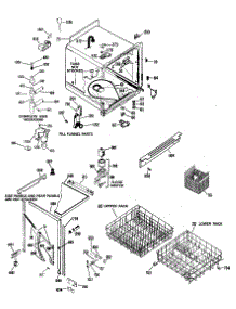 02 - Section2 parts for Ge Dishwasher HDB827G-01 from AppliancePartsPros.com