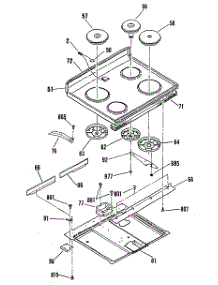 02 - Section2 parts for Ge Range JB553GM1 from AppliancePartsPros.com