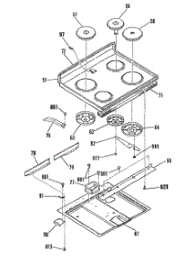 03 - Section3 parts for Ge Range JB553GM2 from AppliancePartsPros.com