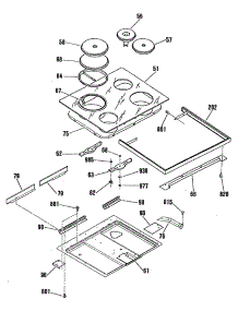 02 - Section2 parts for Ge Range JB570GM5BK from AppliancePartsPros.com