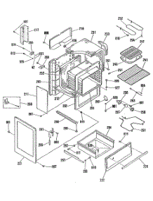 04 - Section4 parts for Ge Range JB571GM4 from AppliancePartsPros.com