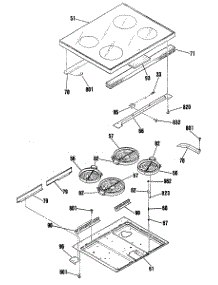 02 - Section2 parts for Ge Range JB575GR1 from AppliancePartsPros.com