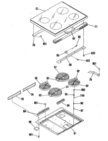 05 - Section5 parts for Ge Range JB575GR2BK from AppliancePartsPros.com