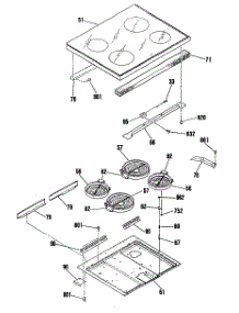 02 - Section2 parts for Ge Range JB575GS2BK from AppliancePartsPros.com