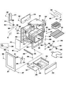 04 - Section4 parts for Ge Range JB575GS3BK from AppliancePartsPros.com