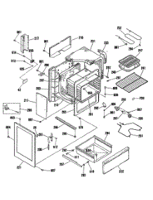 03 - Section3 parts for Ge Range JB576GR4WH from AppliancePartsPros.com