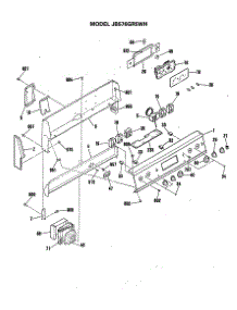 04 - Section4 parts for Ge Range JB576GR5WH from AppliancePartsPros.com