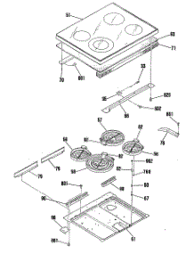 02 - Section2 parts for Ge Range JB578GS1BG from AppliancePartsPros.com