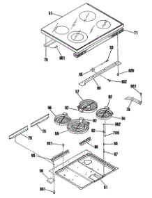 02 - Section2 parts for Ge Range JB578GS2BG from AppliancePartsPros.com
