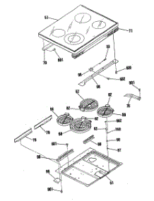 02 - Section2 parts for Ge Range JB579GR4WH from AppliancePartsPros.com