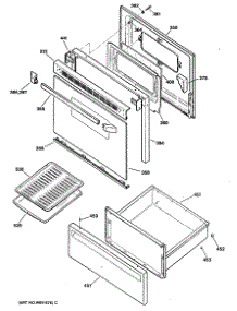 03 - Section3 parts for Ge Range JBC17GS1 from AppliancePartsPros.com