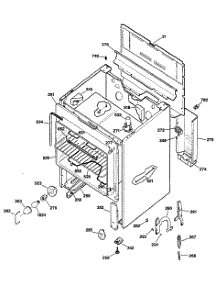 02 - Section2 parts for Ge Range JBC17GV1 from AppliancePartsPros.com