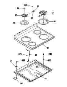 02 - Section2 parts for Ge Range JBP15GIT1WH from AppliancePartsPros.com