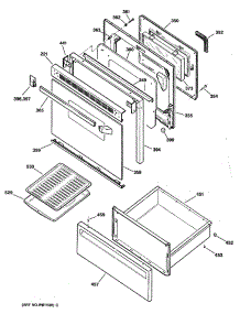 03 - Section3 parts for Ge Range JBP20GS1 from AppliancePartsPros.com