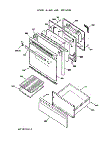 03 - Section3 parts for Ge Range JBP23GS2 from AppliancePartsPros.com