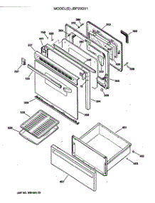 02 - Section2 parts for Ge Range JBP23GV1 from AppliancePartsPros.com