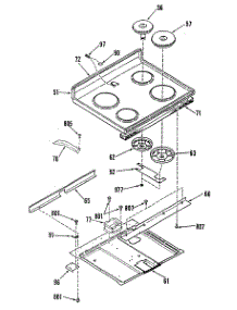 02 - Section2 parts for Ge Range JBP29GM1 from AppliancePartsPros.com