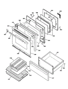 03 - Section3 parts for Ge Range JBP45AS1 from AppliancePartsPros.com