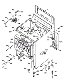02 - Section2 parts for Ge Range JBP45GS2 from AppliancePartsPros.com
