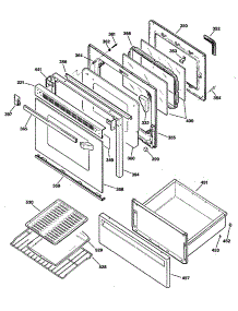 03 - Section3 parts for Ge Range JBP45GS2 from AppliancePartsPros.com
