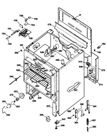 02 - Section2 parts for Ge Range JBP58GS2 from AppliancePartsPros.com