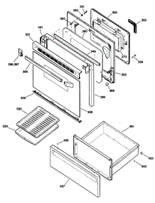 03 - Section3 parts for Ge Range JBP65GS2AD from AppliancePartsPros.com