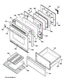 03 - Section3 parts for Ge Range JBP75GV1WH from AppliancePartsPros.com