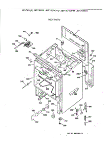 03 - Body Parts parts for Ge Range JBP75GV3AD from AppliancePartsPros.com