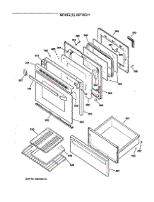 03 - Section3 parts for Ge Range JBP76GV1 from AppliancePartsPros.com
