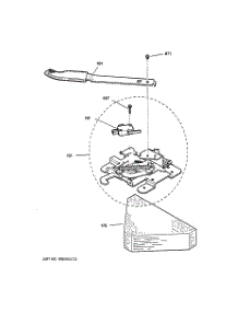 05 - Door Lock parts for Ge Range JBP78WB2WW from AppliancePartsPros.com