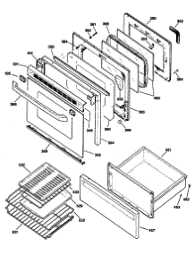 03 - Section3 parts for Ge Range JBP90AS2 from AppliancePartsPros.com