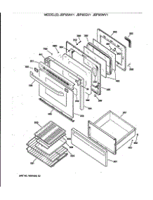 02 - Section2 parts for Ge Range JBP95AV1 from AppliancePartsPros.com