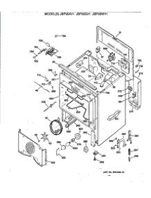 03 - Section3 parts for Ge Range JBP95AV1 from AppliancePartsPros.com