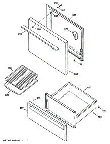 03 - Section3 parts for Ge Range JBS034V1 from AppliancePartsPros.com
