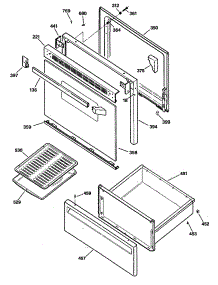 03 - Section3 parts for Ge Range JBS03GV1 from AppliancePartsPros.com
