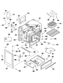 02 - Section2 parts for Ge Range JBS04P1 from AppliancePartsPros.com