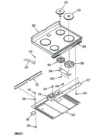 02 - Section2 parts for Ge Range JBS05G0L1 from AppliancePartsPros.com