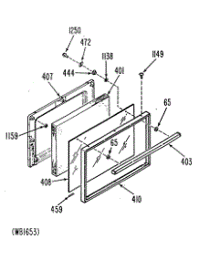 04 - Section4 parts for Ge Range JBS05G0L1 from AppliancePartsPros.com