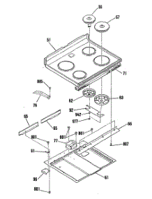 02 - Section2 parts for Ge Range JBS05GL3 from AppliancePartsPros.com