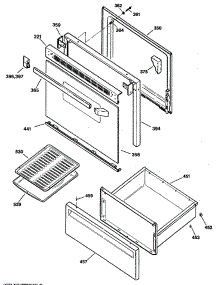 03 - Section3 parts for Ge Range JBS06GS2 from AppliancePartsPros.com