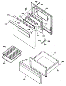 03 - Section3 parts for Ge Range JBS16S1 from AppliancePartsPros.com